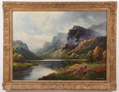 Thomas C. Blake, Highland Mist, Oil on canvas