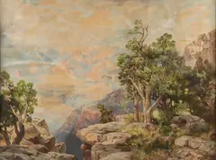 Thomas Moran, Grand Canyon, Color lithograph