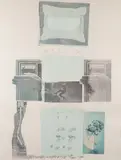 Robert Rauschenberg, Two Reasons Birds Sing, Lithograph & screenprint in colors