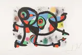 La Triple Roue I by Joan Miró, Color lithograph on paper, sold Jun 2025