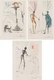 Salvador Dalí, “Taming of the Shrew”, “Two Gentlemen of Verona” & “Henry V” - a group of three, from the Shakespeare Suite, Color drypoint etching