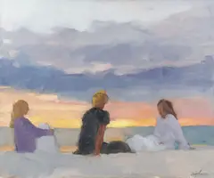 Richard Segalman, Storm Clouds, Oil on canvas