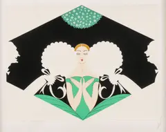 Suitors by Erté, Serigraph, sold Jun 2025