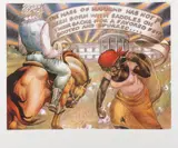 Luis Jiménez, The Mass of Mankind, Color lithograph