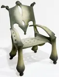 Gil Bruvel, Galileo’s Chair, Bronze with patinated finish