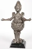 Gil Bruvel, Dream of Earth from The Four Natural Elements Series, Bronze with silver patina on marble base