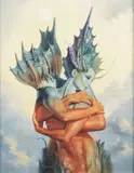 Gil Bruvel, The Embrace, Giclee on canvas