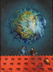 The Union by Gil Bruvel, Oil on board, sold Jun 2025