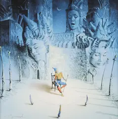Gil Bruvel, The Song, Giclee on canvas