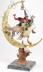 Bedtime Stories by Gary Price, Bronze sculpture with stone base, sold Jun 2025
