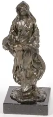 Frederick Elliot Hart, The Source Maquette, Bronze with dark brown patina on marble pedestal
