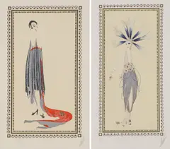 Circe & L’Empanachee by Erté, Serigraph & Lithograph, sold Jun 2025