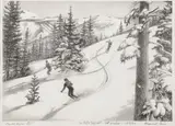 Maynard Reece, Powder Snow, Lithograph print