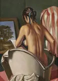A Bathing Nude by French School, Oil on board, sold Jun 2025