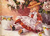 Sandra Boschet, Dressed for Tea, Oil on canvas