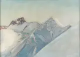 Continental School, Glacier or Mountain Landscape, Oil on canvas