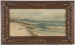 Napa Tree Point, Rhode Island Coast by George Howell Gay, Watercolor, sold Jun 2025