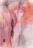 Emmi Whitehorse, Untitled “Pink Abstract”, Color lithograph on paper