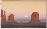 Tōshi Yoshida, Monument Valley, Woodblock