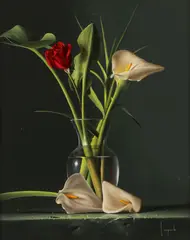 Dario Campanile, New Member - a Floral Still Life, Oil on canvas