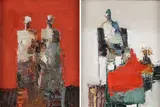 Danny McCaw, Reunion & Positioning, Oil on panel