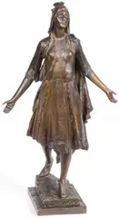 William Ordway Partridge, Pocahontas, Bronze with dark brown patina