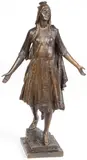William Ordway Partridge, Pocahontas, Bronze with dark brown patina