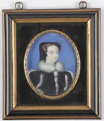 Bernard Lens III, Bust Portrait of Mary Queen of Scots, Watercolor on Ivory