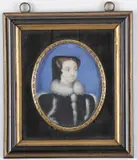 Bernard Lens III, Bust Portrait of Mary Queen of Scots, Watercolor on Ivory