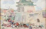 Leon Gaspard, Bastion Peking (Pekin) Next to Hetman (Hetoman) Gate, Oil on board