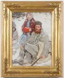 Leon Gaspard, Russian Beggar, Oil on canvas