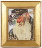 Leon Gaspard, A Russian Patriarch, Oil on canvas board