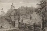 Mikhail Nesterov, The Trinity-Sergiy Lavra, Pen, ink, and wash
