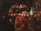 Franceso Fieravino, Still Life with Carpet, Oil on canvas laid down