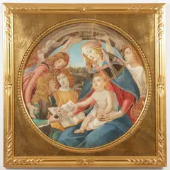 Sandro Botticelli, Virgin of the Magnificat, Watercolor and gouache