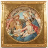 Sandro Botticelli, Virgin of the Magnificat, Watercolor and gouache
