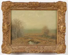 George W. Drew, Hazy Autumn L. I. (Long Island), Oil on canvas