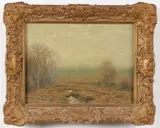 George W. Drew, Hazy Autumn L. I. (Long Island), Oil on canvas