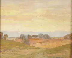 William Lefevre Younkin, Rural Sunrise Landscape, Oil on board
