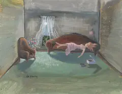 Breezy Dreams by Dorothy Young Graham, Watercolor and Gouache on card, sold Nov 2024
