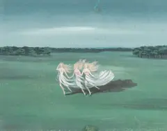 Night Dancing by Dorothy Young Graham, Watercolor and Gouache on card, sold Nov 2024