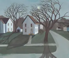 Halloween Shadows by Dorothy Young Graham, Watercolor and Gouache on card, sold Nov 2024