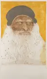 Mauricio Lasansky, da Vinci, Color Intaglio etching, drypoint