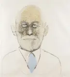 Mauricio Lasansky, Freud, Color Intaglio etching, drypoint