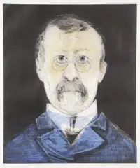 Pasteur by Mauricio Lasansky, Color Intaglio etching, drypoint, sold Nov 2024