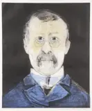 Mauricio Lasansky, Pasteur, Color Intaglio etching, drypoint