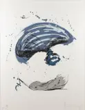 Claes Oldenburg, Thrown Ink Bottle with Fly and Dropped Quill, Lithograph on Arches