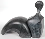 Robert X. Holmes, Reclining Figure 10 (small), Bronze with verdigris patina