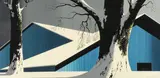 Eyvind Earle, Winter Quiet, Serigraph