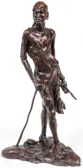 Maasai Warrior by Bart Walter, Patinated bronze, offered Nov 2024